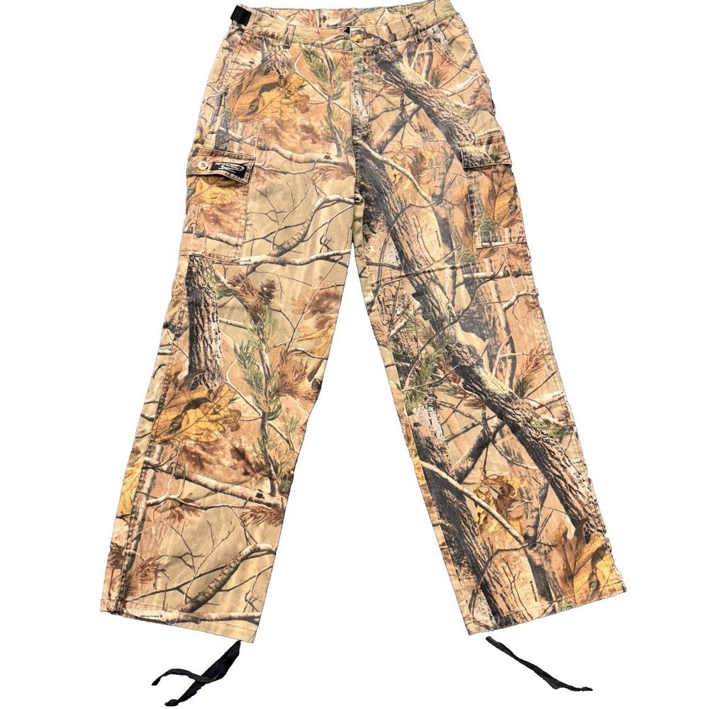 Realtree Pro-Series Pants Mens 34x31 Brown Camo Hunting Cargo Outdoor Gear